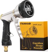 Pistolet D'arrosage Haute Pression En Métal - 4 Modes De Jet Réglables - Connexion 3/4" - Alliage De Zinc Et Laiton Pour Jardin Et Lavage Auto