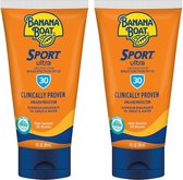 Banana Boat Sport Ultra SPF 30 zonnebrandcrème voor gezicht met Niacinamide, vitamine C en B3 | Reisformaat | Dagelijkse gezichtszonnebrandcrème | Lotion 2x88ml