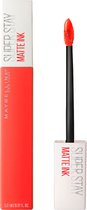 Maybelline New York - SuperStay Matte Ink Lipstick - 25 Heroine - Rood - Matte, Langhoudende Lippenstift - 5 ml