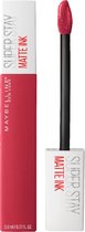 Maybelline New York - SuperStay Matte Ink Lipstick - 80 Ruler - Rood - Matte, Langhoudende Lippenstift - 5 ml