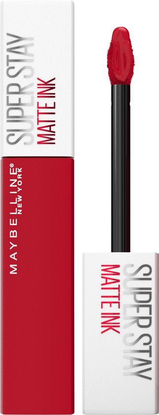 Maybelline new york - superstay matte ink lippenstift - 325 shot caller - rode - matte, langhoudende lippenstift - 5 ml