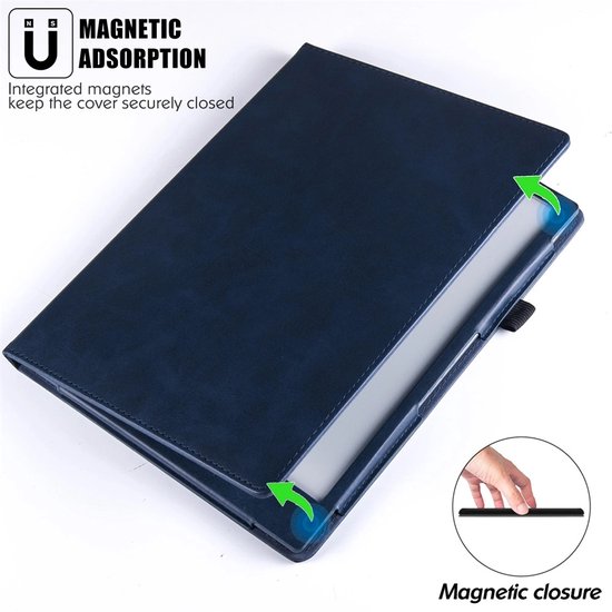 Luxe Staande Remarkable 2 hoes - Folio - Cover - Blauw PU leer van Merkloos — afbeelding 4