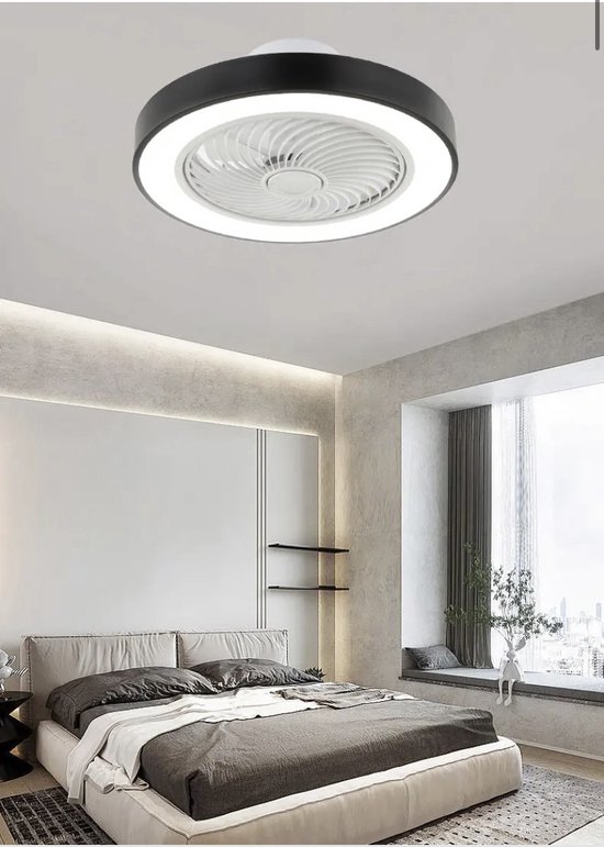 Plafondlamp met ventilator - Multifunctioneel - Zomer en Winterstand - Dimbaar LED Verlichting - Inc afstandsbediening