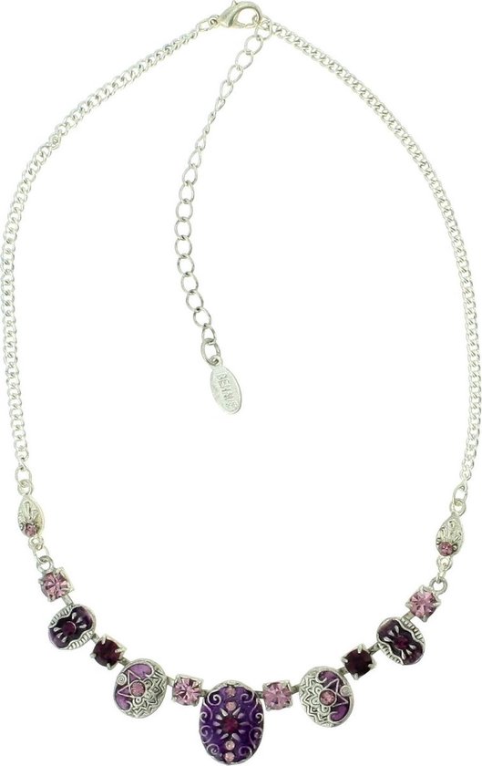 Floating memory locket met Swarovski steentjes rondom inc. ballchain