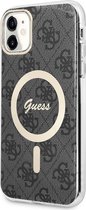 Guess 4G Back Case (MagSafe Compatible) - Geschikt voor Apple iPhone 11 (6.1") - Grijs