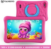 VANKYO MatrixPad Z1 - Kindertablet - 7 Inch - 32GB Opslag - Android Tablet met WIFI - Full HD Scherm - Roze | Onbeperkte, voor kinderen geschikte inhoud | Geavanceerd ouderlijk toezicht | Grote opslagruimte en langdurig plezier