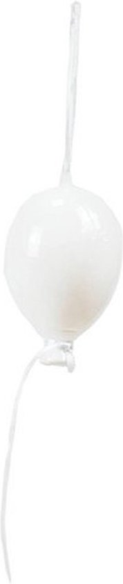 Housevitamin Ballonhanger wit - Klein - Glass - 5x8cm Ballon Ornament Decoratie