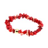 Flows - Kornalijn Armband - Rood - Edelsteen Armband