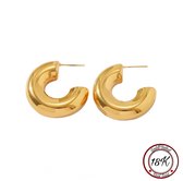 Borasi Gold Hoops | 18K Goldplated | Dames Oorbellen | Vrouwen Oorbellen | Dagelijkse Oorbellen | Best Verkochte Sieraden | 18K Goud | Cadeau Voor Haar | Moederdag Cadeautje
