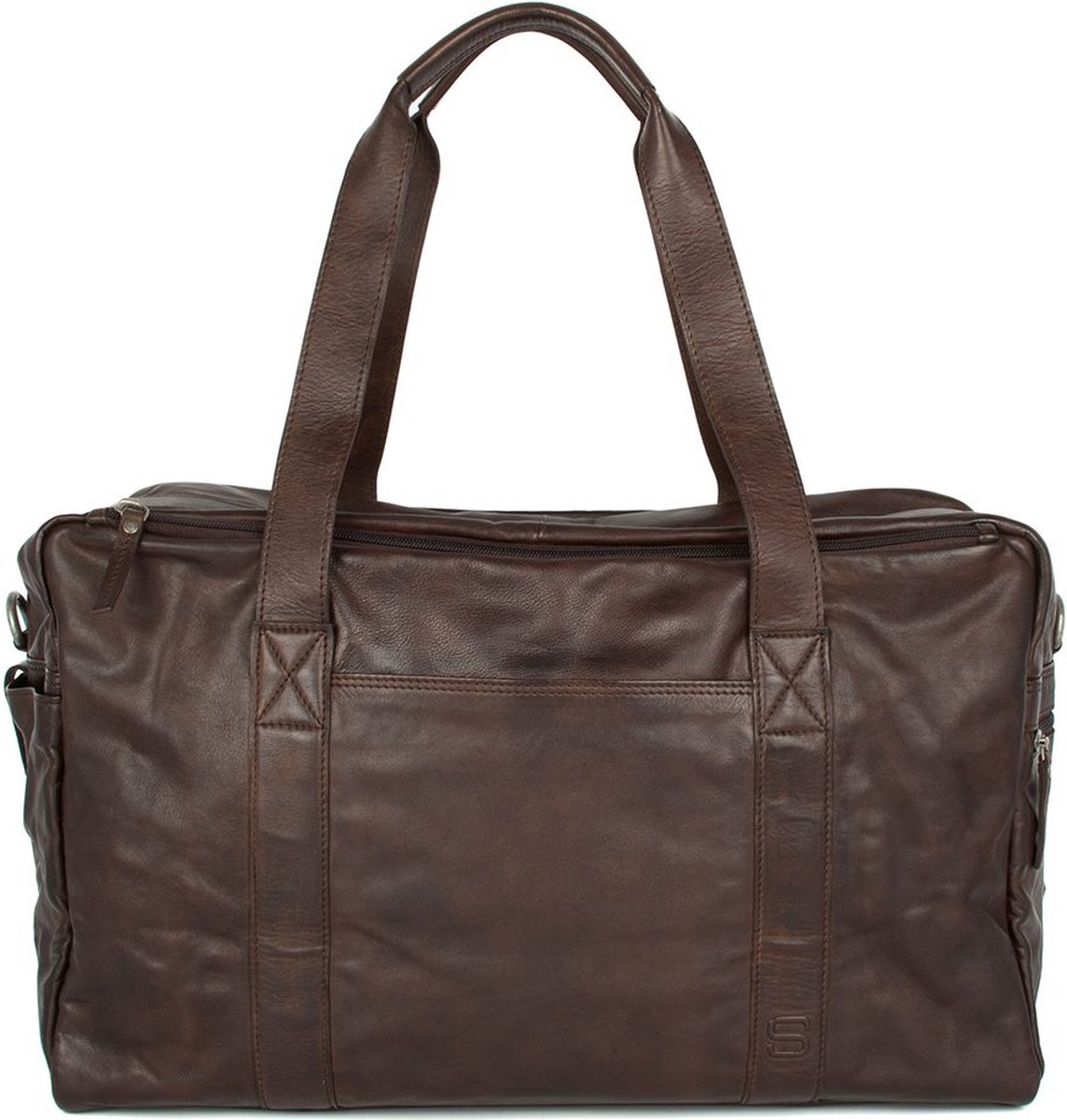 Leren Weekendtas - 17 inch - Brian - Donkerbruin