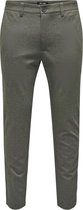 ONLY & SONS ONSMARK SLIM HERRINGBONE 2911 PANT NOOS Heren Broek - Maat W32 X L34