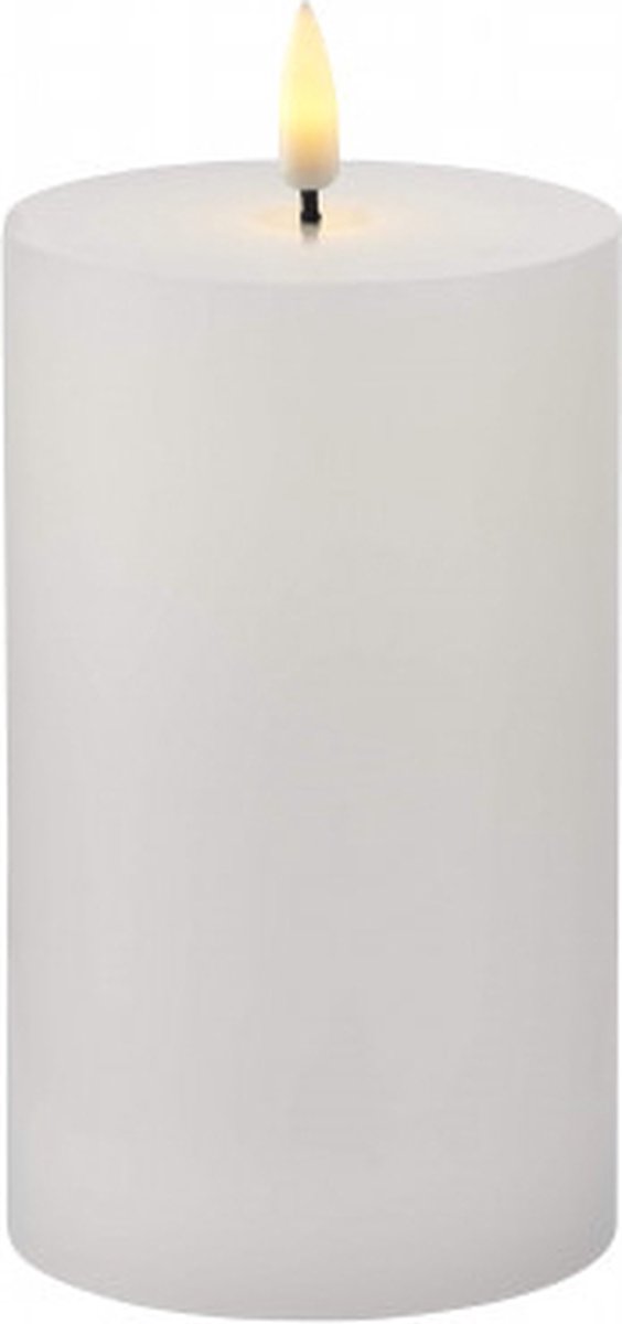 Sirius Sille LED Kaars Stompkaars - Ø 7,5cm x H 10cm - wit