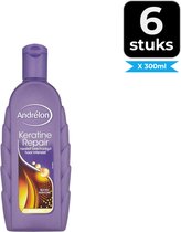 Andrélon Shampoo Keratine Repair 300 ml - Voordeelverpakking 6 stuks