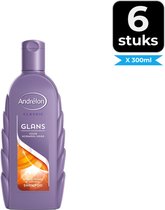 Andrelon Shampoo Glans 300 ml - Voordeelverpakking 6 stuks