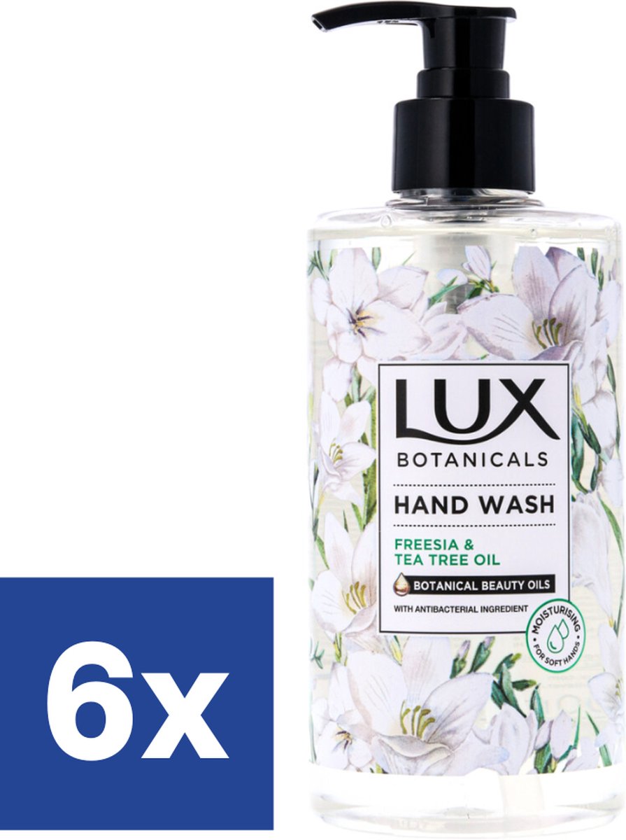 Lux Botanicals Freesia & Tea Tree Oil Handzeep - 6 x 400 ml