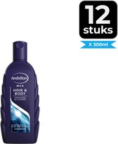 Bol.com Andrélon Men Hair & Body Shampoo - 300ml - Voordeelverpakking 12 stuks aanbieding
