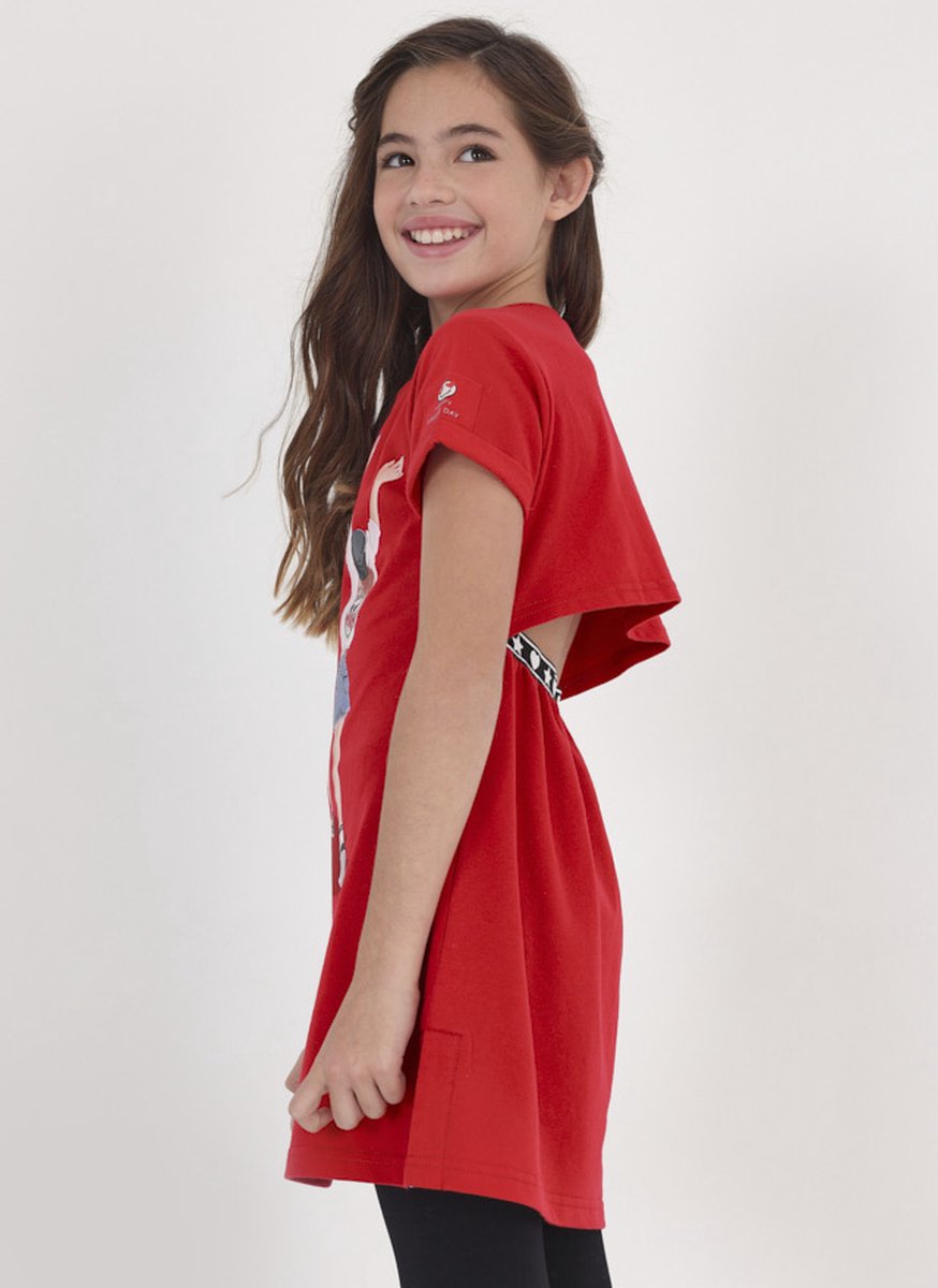 MAYORAL - Jurk - Maat 164 - Meisjes - 019 Red -
