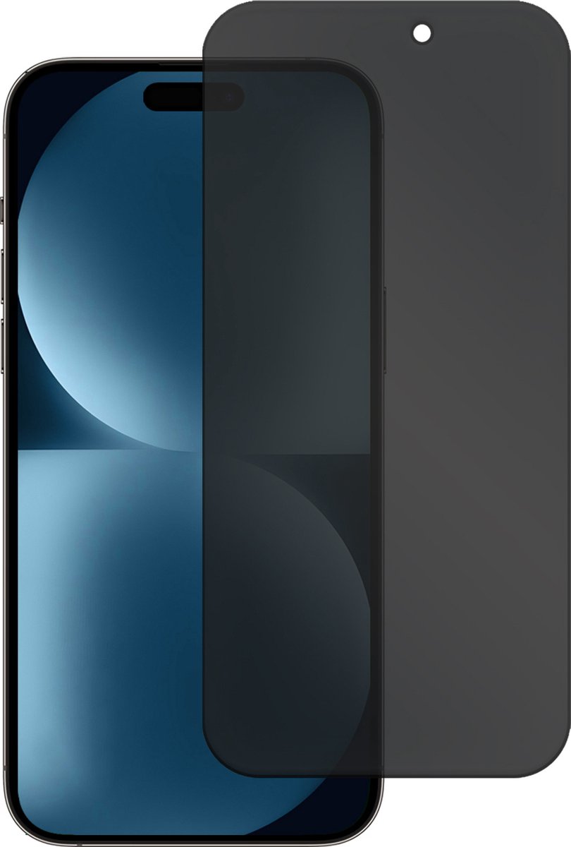 BTH Privacy Screenprotector - Geschikt voor iPhone 15 - 9H Gehard Glas - Transparant