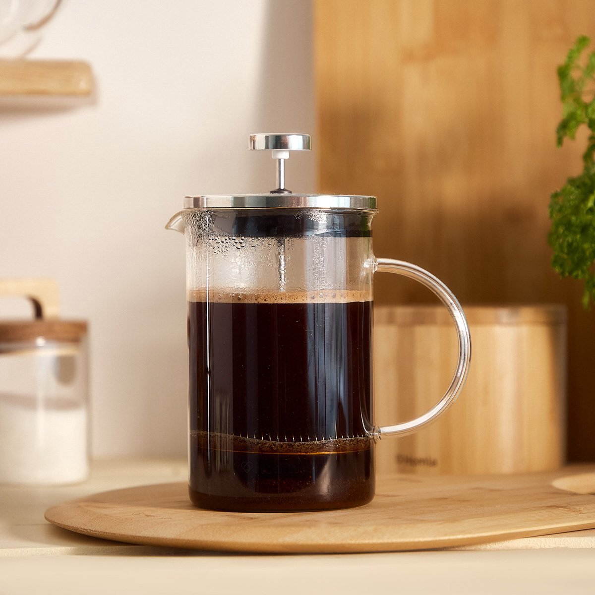 HOMLA Lungo koffie- en theemaker - theemaker combinatieapparaat koffiezetapparaat - glas en kunststof roestvrij staal zilver 0,80 L