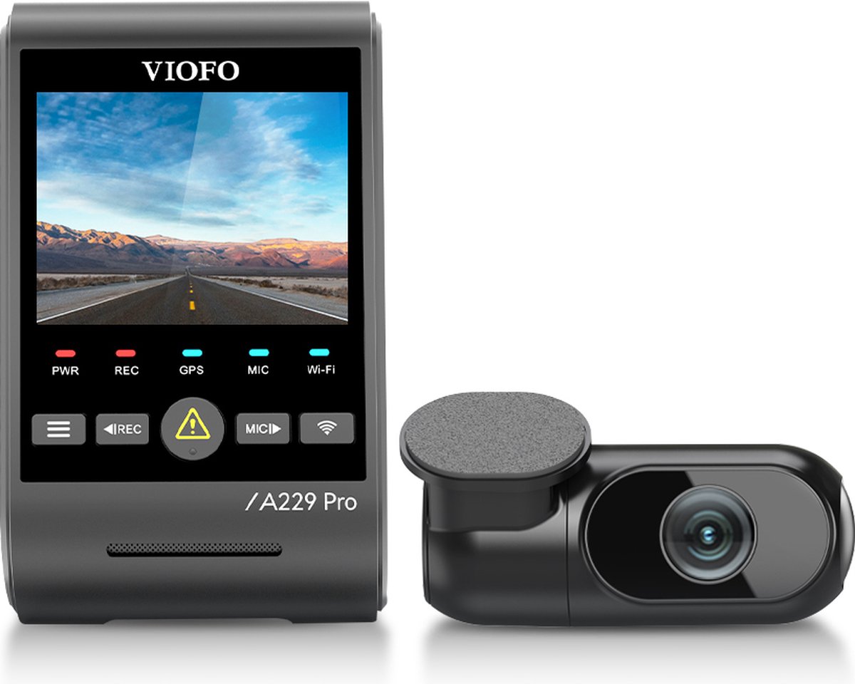VIOFO A229 Pro 2CH 4K Dual Dashcam met Wi-Fi en GPS thumbnail 5