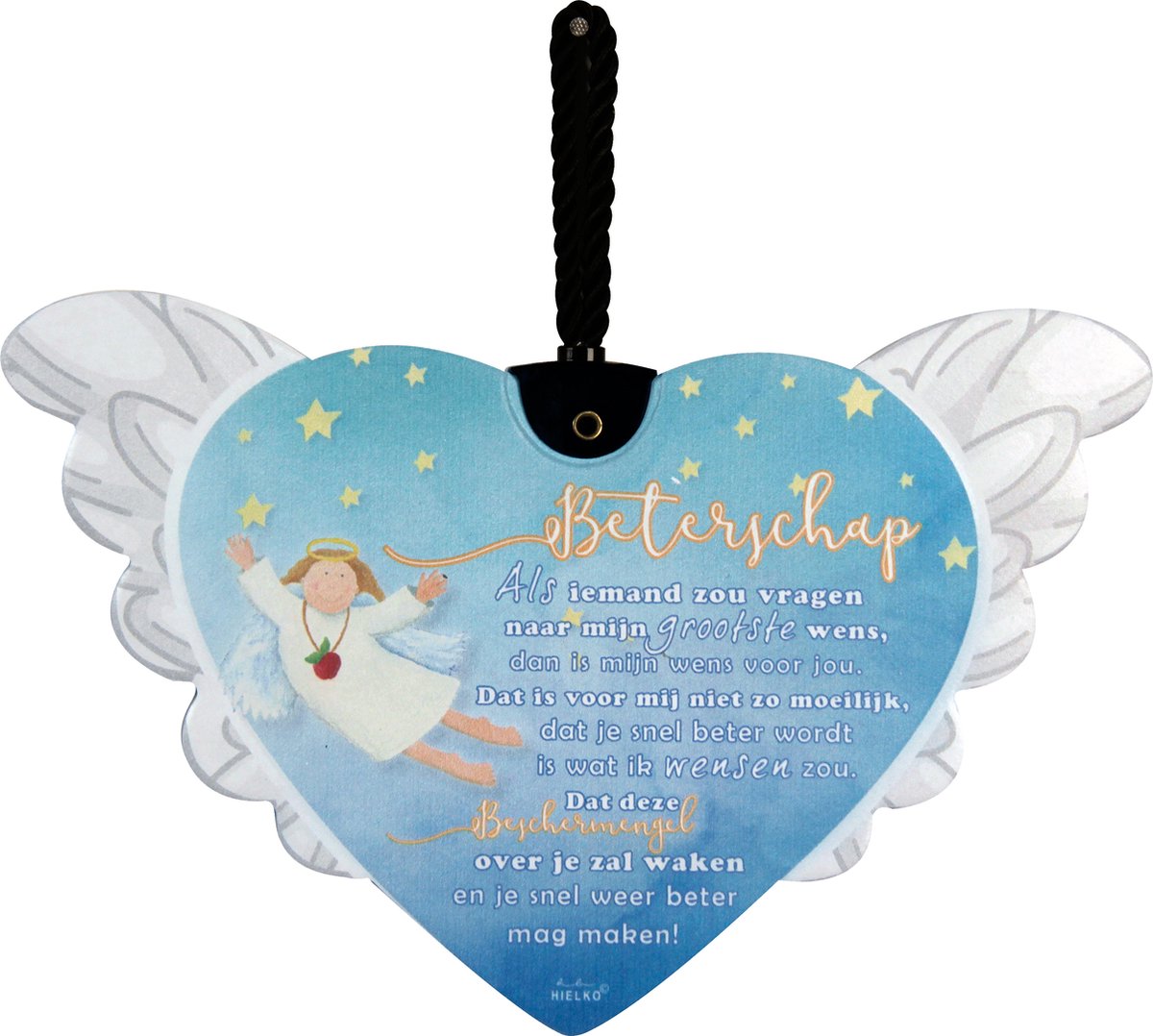 Tegel Beschermengel Beterschap New Dutch® gedicht Beterschap - Beschermengel- Kerstkado