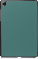Hoes Geschikt voor Samsung Galaxy Tab A9 Plus Hoes Tri-fold Tablet Hoesje Case - Hoesje Geschikt voor Samsung Tab A9 Plus Hoesje Hardcover Bookcase - Donkergroen