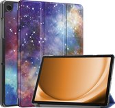 Hoes Geschikt voor Samsung Galaxy Tab A9 Plus Hoes Tri-fold Tablet Hoesje Case - Hoesje Geschikt voor Samsung Tab A9 Plus Hoesje Hardcover Bookcase - Galaxy