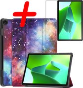 Hoesje Geschikt voor Lenovo Tab M10 (3rd gen) Hoes Case Tablet Hoesje Tri-fold Met Screenprotector - Hoes Geschikt voor Lenovo Tab M10 (3e gen) Hoesje Hard Cover Bookcase Hoes - Galaxy