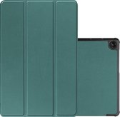 Hoesje Geschikt voor Lenovo Tab M10 (3rd gen) Hoesje Case Hard Cover Hoes Book Case - Donkergroen.