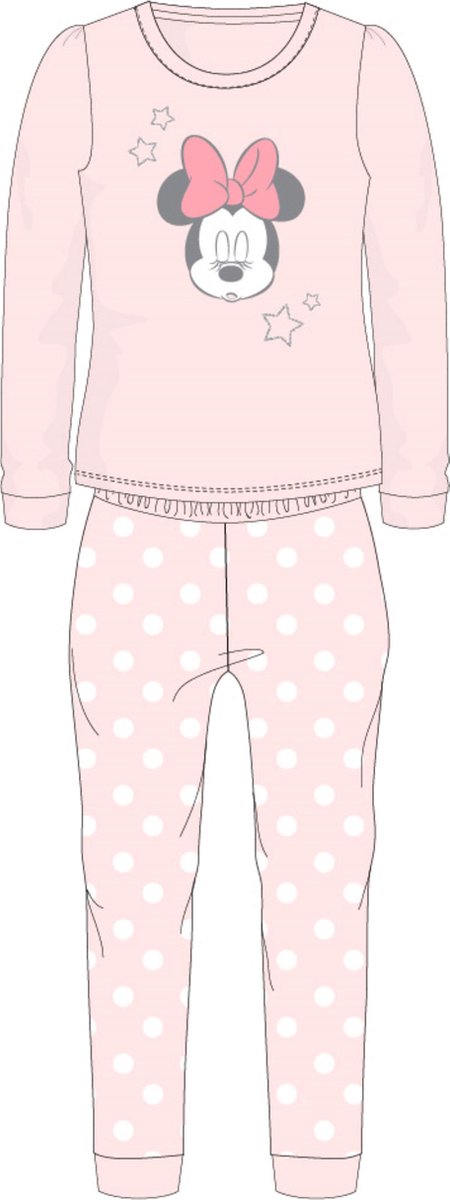 Minnie Mouse Pyjama - 2-delig - Heerlijk warm en zacht - Maat 116-128 - 6/8 jaar
