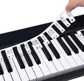 GLODI GOODS® Siliconen piano stickers afneembaar – 88 toetsen – toetsenbord keyboard – leren spelen strip
