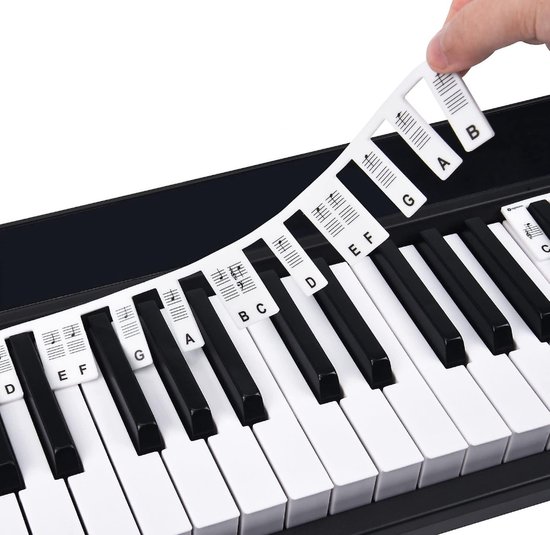 Stadion Natuur Levendig GLODI GOODS® Siliconen piano stickers afneembaar – 88 toetsen – toetsenbord  keyboard –... | bol