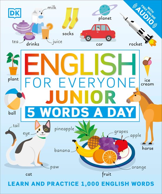 English for Everyone Junior 5 Words a Da - cover
