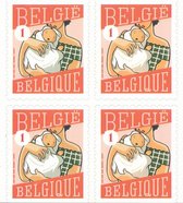 Bpost - Geboorte - 10 postzegels tarief 1 - Verzending België - Geboorte meisje