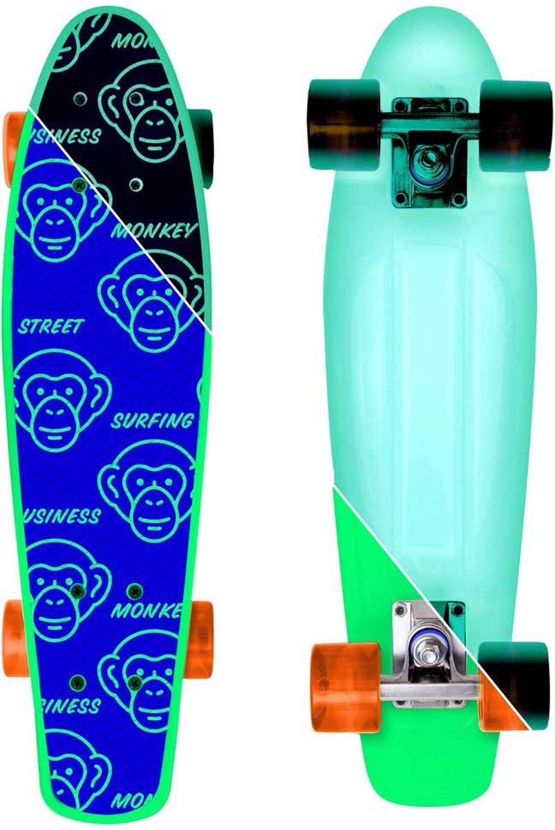 Street Surfing Beachboard - Beach board monkey business - glow in the dark - skateboard