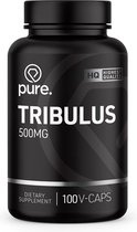 PURE Tribulus - 100 V-Caps - 500mg Tribulus Terrestris - kruidenextract - vegan capsules