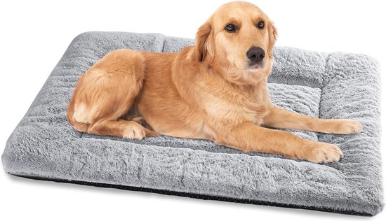 Nobleza Hondenmat Voor Middelgrote Honden En Katten, Wasbaar Hondenbed Pluizig Superzacht Hondenkussen Antislip Hondenmatras Grijs 75 X 57 X 9 Cm
