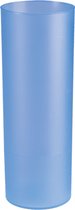 Juypal longdrink glas - 6x - blauw - kunststof - 330 ml - herbruikbaar - BPA-vrij