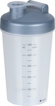 Juypal Shaker tasse/shaker/bouteille d'eau - 600 ml - gris - plastique
