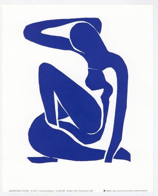 Henri Matisse - Blauw Naakt I - Kunstposter - 70x100 cm