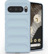 iMoshion Hoesje Geschikt voor Google Pixel 8 Pro Hoesje Siliconen - iMoshion EasyGrip Backcover - Lichtblauw