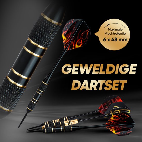 Lumora - Professionele Dartpijlen Set van 12 stuks - 19 gram, 23 gram en 24 gram - Shafts, Dart Flights en Puntslijper - Darts met Extra Onderdelen - Cadeau voor Man van Lumora — afbeelding 4