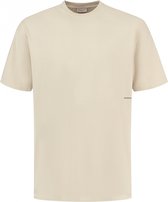 Purewhite - Heren Oversized fit T-shirts Crewneck SS - Sand - Maat XL