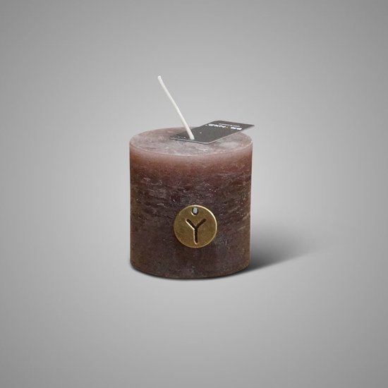 Brynxz | Rustic Candle Brown | 7 x 7