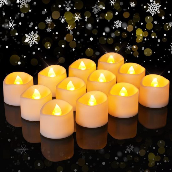 Set de 24 bougies LED chauffe-plat
