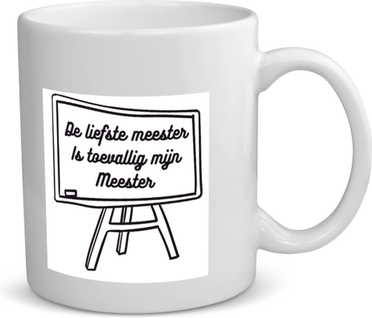 De liefste meester is toevallig mijn meester Mok met opdruk Docent cadeau - Meester en juffen dag - cadeautjes - Meesterdag cadeau - cadeau meester - einde schooljaar - afscheid - 350 ML inhoud