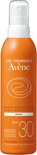 Oranje spuitbus Avène zonbescherming, SPF 30, 'HAUTE PROTECTION HIGH PROTECTION SPRAY', waterresistent.