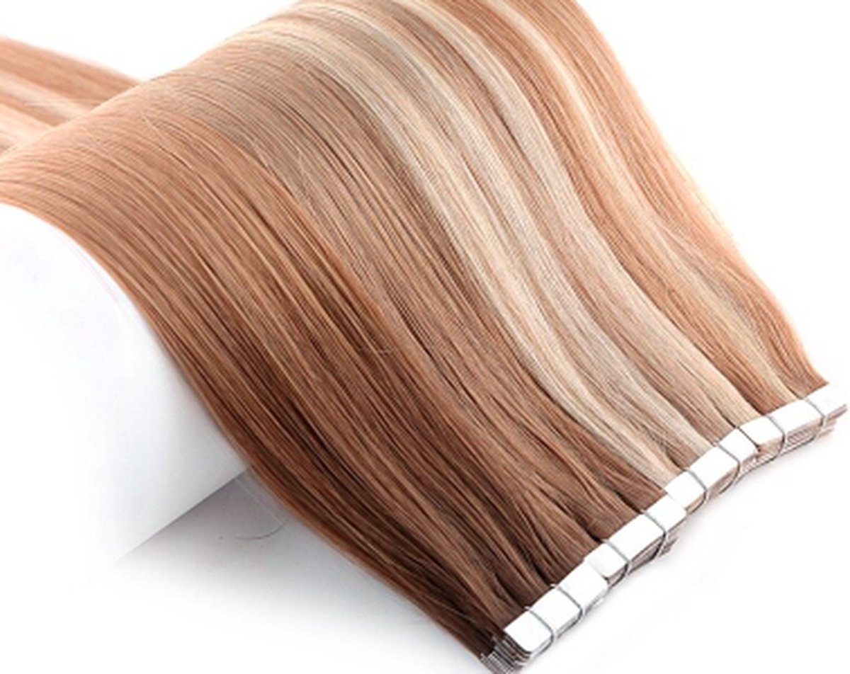LUXEXTEND Invisible Tape Hair Extensions #P14/60A | 10 Stuks | 25 gram