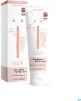 Bol.com Naïf - Zonnebrand Lotion - Baby en Kinderen - SPF50 - Parfumvrij - met Natuurlijke Ingrediënten - 100ml aanbieding