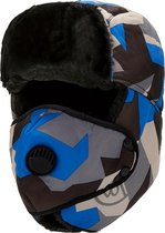 Livano Wintermuts - Heren - Dames - Volwassenen - Muts - Ski Mask - Bivakmuts - Balaclava - Ski Masker - Face Mask - Full Face Mask - Winter Masker - Camo - Blauw